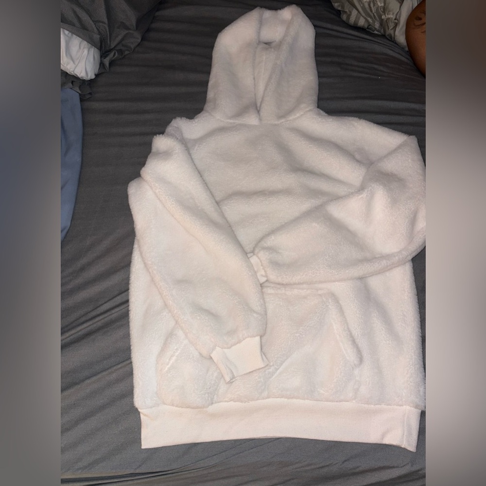 Cream Oversized Hoodie Sweatshirt